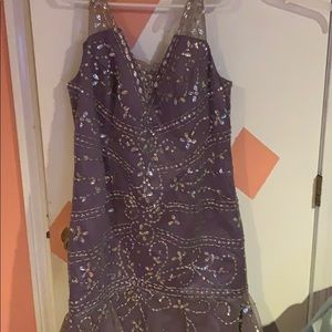 Light purple/gray prom dress